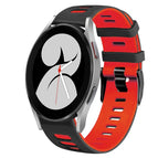 For Samsung Galaxy Watch 4 40mm / Black+Red