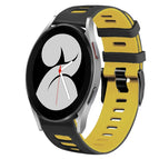 For Samsung Galaxy Watch 4 40mm / Black+Yellow
