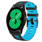 For Samsung Galaxy Watch 4 44mm / Black+Blue