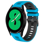 For Samsung Galaxy Watch 4 44mm / Skyblue+Black
