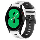 For Samsung Galaxy Watch 4 44mm / White+Black