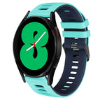 For Samsung Galaxy Watch 4 44mm / Mint Green + Blue