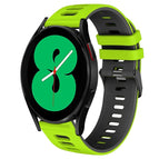For Samsung Galaxy Watch 4 44mm / Green+Black