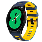 For Samsung Galaxy Watch 4 44mm / Midnight Blue+Yellow