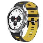 For Samsung Galaxy Watch 4 Classic 42mm / Black+Yellow