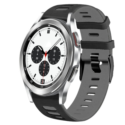 20mm Two-Color Silicone Watch Band, For Samsung Galaxy Watch 4 Classic 42mm