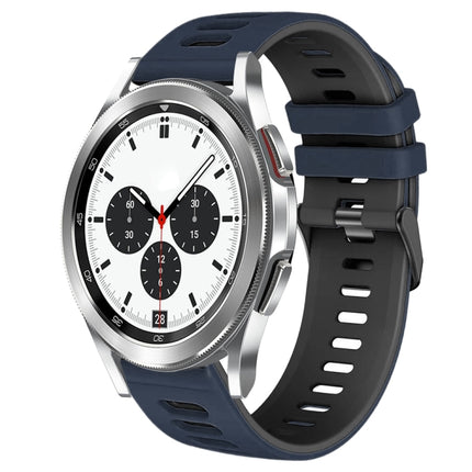 20mm Two-Color Silicone Watch Band, For Samsung Galaxy Watch 4 Classic 42mm