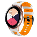 For Samsung Galaxy Watch Active 2 / White+Orange