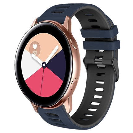 20mm Two-Color Silicone Watch Band, For Samsung Galaxy Watch Active 2
