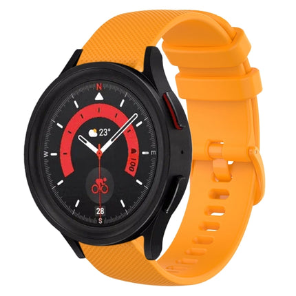 20mm Plaid Solid Color Silicone Watch Band, For Samsung Galaxy Watch5  40mm, For Samsung Galaxy Watch5  44mm