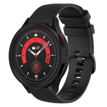 20mm Plaid Solid Color Silicone Watch Band, For Samsung Galaxy Watch5  40mm, For Samsung Galaxy Watch5  44mm