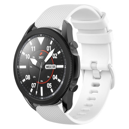 20mm Plaid Solid Color Silicone Watch Band, For Samsung Galaxy Watch5 Pro 45mm, For Samsung Galaxy Watch4 40mm