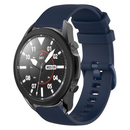 20mm Plaid Solid Color Silicone Watch Band, For Samsung Galaxy Watch5 Pro 45mm, For Samsung Galaxy Watch4 40mm