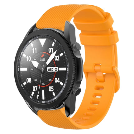 20mm Plaid Solid Color Silicone Watch Band, For Samsung Galaxy Watch5 Pro 45mm, For Samsung Galaxy Watch4 40mm