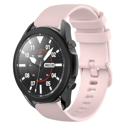 20mm Plaid Solid Color Silicone Watch Band, For Samsung Galaxy Watch5 Pro 45mm, For Samsung Galaxy Watch4 40mm