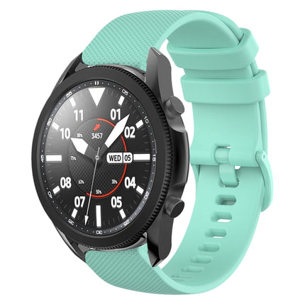 20mm Plaid Solid Color Silicone Watch Band, For Samsung Galaxy Watch5 Pro 45mm, For Samsung Galaxy Watch4 40mm
