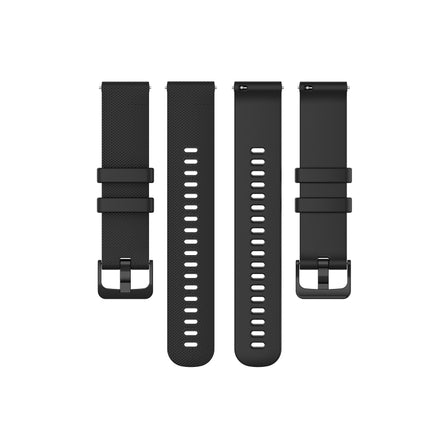 20mm Plaid Solid Color Silicone Watch Band, For Samsung Galaxy Watch5 Pro 45mm, For Samsung Galaxy Watch4 40mm