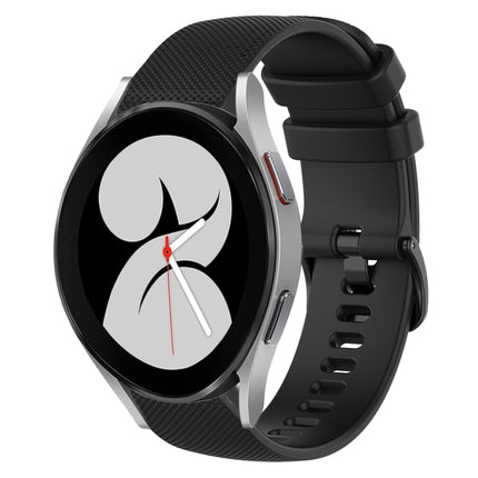 20mm Plaid Solid Color Silicone Watch Band, For Samsung Galaxy Watch5 Pro 45mm, For Samsung Galaxy Watch4 40mm