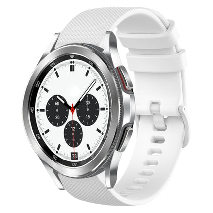 20mm Plaid Solid Color Silicone Watch Band, For Samsung Galaxy Watch4 Classic 42mm, For Samsung Galaxy Watch Active 2