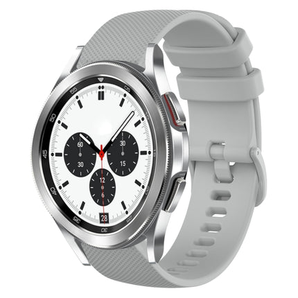 20mm Plaid Solid Color Silicone Watch Band, For Samsung Galaxy Watch4 Classic 42mm, For Samsung Galaxy Watch Active 2
