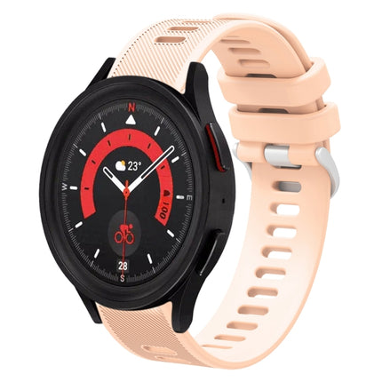 20mm Twill Solid Color Silicone Watch Band, For Samsung Galaxy Watch5 40mm, For Samsung Galaxy Watch5 44mm