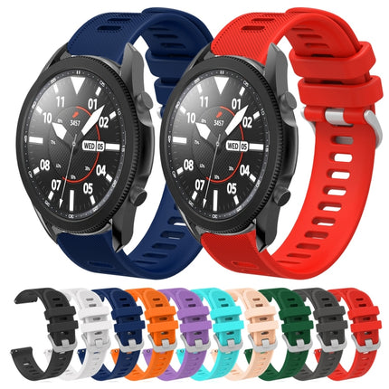 20mm Twill Solid Color Silicone Watch Band, For Samsung Galaxy Watch5 Pro  45mm, For Samsung Galaxy Watch4 40mm