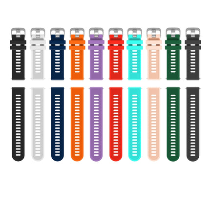 20mm Twill Solid Color Silicone Watch Band, For Samsung Galaxy Watch4 44mm, For Samsung Galaxy Watch4 Classic 46mm