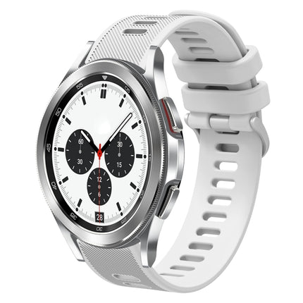 20mm Twill Solid Color Silicone Watch Band, For Samsung Galaxy Watch4 Classic 42mm, For Samsung Galaxy Watch Active 2