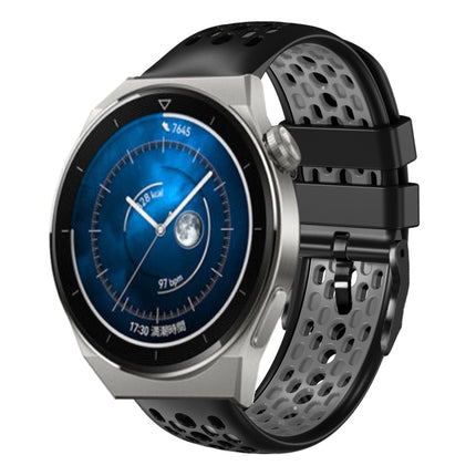 22mm Two-Color Breathable Silicone Watch Band, For Huawei Watch GT3 Pro 46mm, For Huawei Watch GT3 46mm