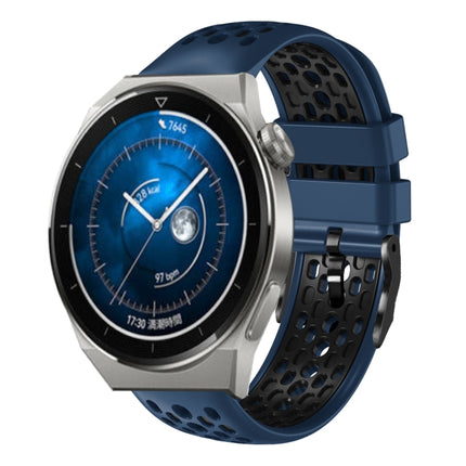 22mm Two-Color Breathable Silicone Watch Band, For Huawei Watch GT3 Pro 46mm, For Huawei Watch GT3 46mm