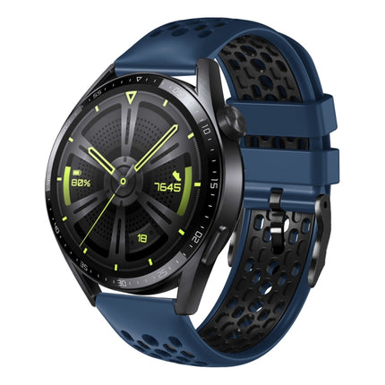 22mm Two-Color Breathable Silicone Watch Band, For Huawei Watch GT3 Pro 46mm, For Huawei Watch GT3 46mm