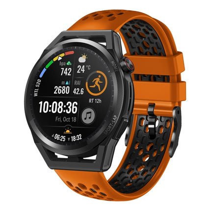 22mm Two-Color Breathable Silicone Watch Band, For Huawei Watch GT Runner, For Huawei Watch 3