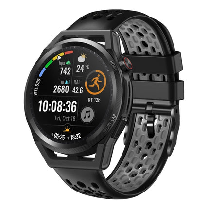 22mm Two-Color Breathable Silicone Watch Band, For Huawei Watch GT Runner, For Huawei Watch 3
