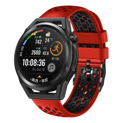 22mm Two-Color Breathable Silicone Watch Band, For Huawei Watch GT Runner, For Huawei Watch 3