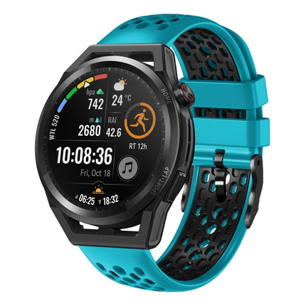 22mm Two-Color Breathable Silicone Watch Band, For Huawei Watch GT Runner, For Huawei Watch 3