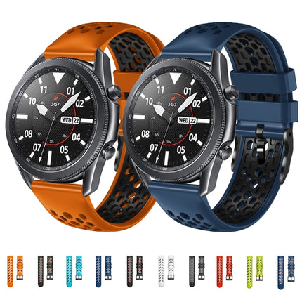 22mm Two-Color Breathable Silicone Watch Band, For Huawei Watch GT Runner, For Huawei Watch 3