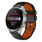 For Huawei Watch 3 Pro / Black+Orange