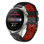 For Huawei Watch 3 Pro / Black+Red