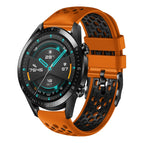 For Huawei Watch GT2 46mm / Orange+Black