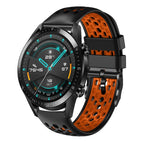 For Huawei Watch GT2 46mm / Black+Orange