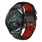 For Huawei Watch GT2 46mm / Black+Red