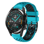 For Huawei Watch GT2 46mm / Skyblue+Black