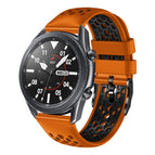 For Samsung Galaxy Watch3 45mm / Orange+Black