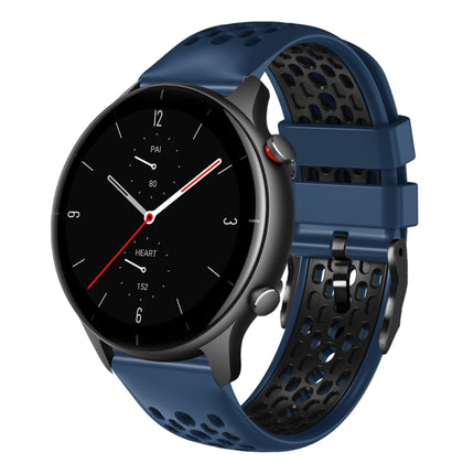 22mm Two-Color Breathable Silicone Watch Band, For Amazfit GTR 2e, For Amazfit GTR 2