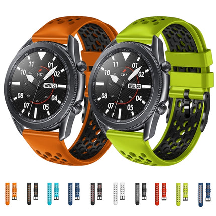 22mm Two-Color Breathable Silicone Watch Band, For Amazfit GTR 2e, For Amazfit GTR 2