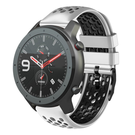 22mm Two-Color Breathable Silicone Watch Band, For Amazfit 3, For Amazfit GTR 47mm