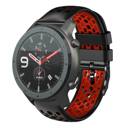 22mm Two-Color Breathable Silicone Watch Band, For Amazfit 3, For Amazfit GTR 47mm