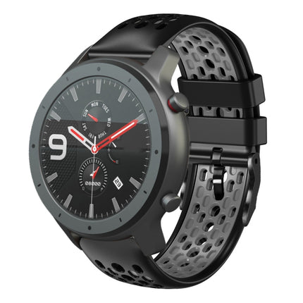 22mm Two-Color Breathable Silicone Watch Band, For Amazfit 3, For Amazfit GTR 47mm