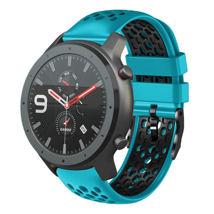 22mm Two-Color Breathable Silicone Watch Band, For Amazfit 3, For Amazfit GTR 47mm