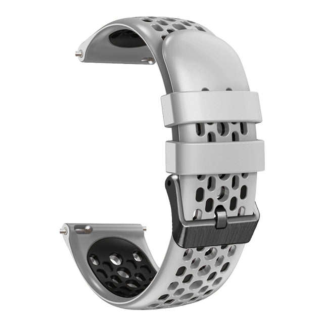 22mm Two-Color Breathable Silicone Watch Band, For Amazfit Pace, For Amazfit Stratos